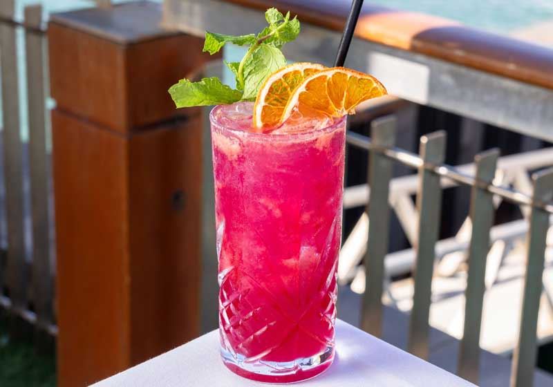 Seafire Dragon Cocktail at Seafire on the Marina, Glenelg – Where Sea Meets Fire