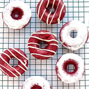 Baked Red Velvet Doughnuts