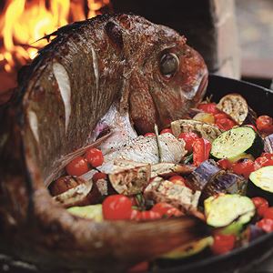 Fast Cooked Snapper with Autumn Vegetables - Chef Recipe by Russell Jeavons