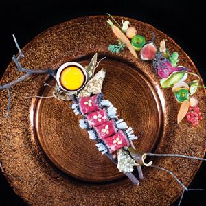 Beef Carpaccio and Dried Seaweed with Sweet Rice - Chef Recipe by Ayoung Chang 