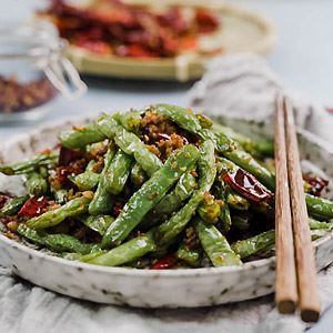 Sichuan Dry Fried Green Beans 