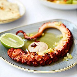 Grilled Octopus with Preserved Lemon and Walnut Tarator by Maria O'Meagher