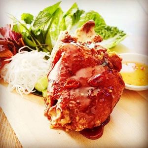 Caramelised Pork Hock with Tamarind Sauce - Chef Recipe Ennis Le