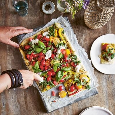 Hazelnut Crust Pizza and Peppery Rocket by Bettina Campolucci-Bordi