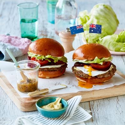 Mint-as Burger with Kiwifruit Ketchup