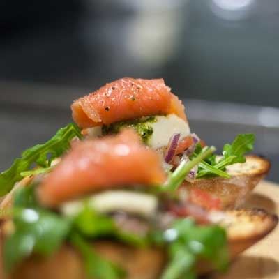 Bruschetta con Salmone - Chef Recipe by Shane McNally