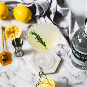 Lemon and Manuka Honey Gin Fizz