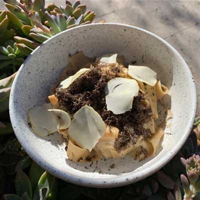 Rabbit, Pappardelle, Chestnut and Black Truffle - Chef Recipe Thomas Boyd