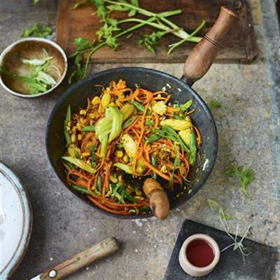 Golden Vegetable Stir Fry