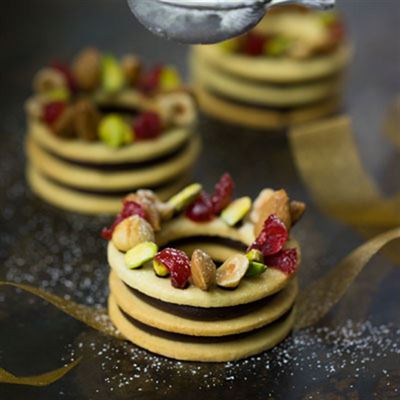 Shortbread Wreaths - Chef Recipe by Kirsten Tibballs.