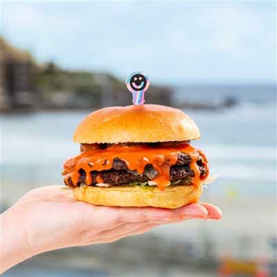 Future Farm Smash Burger - Recipe by Justin Narayan.
