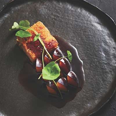 Crispy Pork Belly and Spiced Plum Sauce - Chef Recipe by Ashraf Saleh
