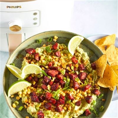 Chorizo and Corn Guacamole