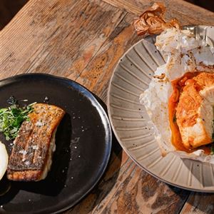 Salmon en Papillote (in paper) Baked with Kimchi Prawn Head Butter - Chef Recipe by Guy Turland