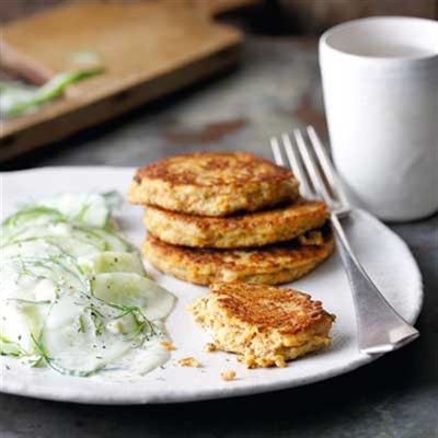 Tuna Fish Cakes and Cucumber Salad - Recipe by Nico Stanitzok