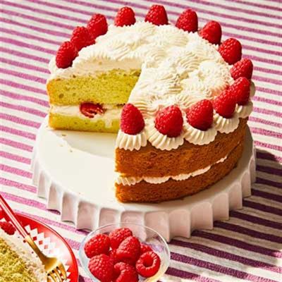 Raspberry Buko Pandan Cake - Recipe by Arlyn Osborne