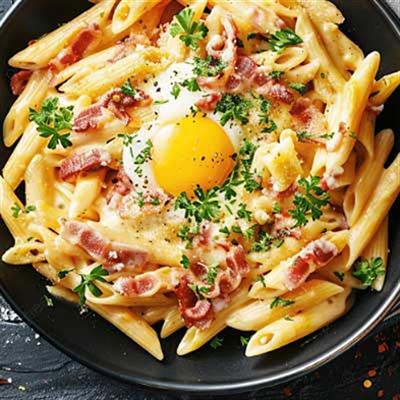 Penne Carbonara - Chef Recipe by Alfredo Forte
