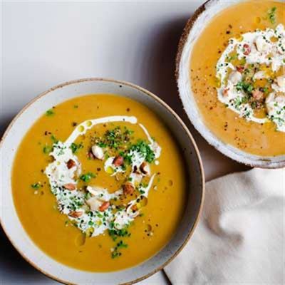 Pumpkin, Chestnut and Maple Soup