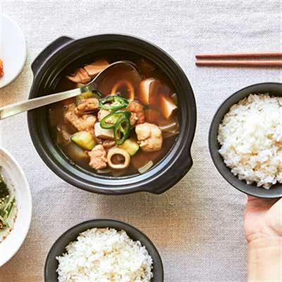 Seafood Soybean Paste Soup - Chef Recipe by Jung Eun Chae 