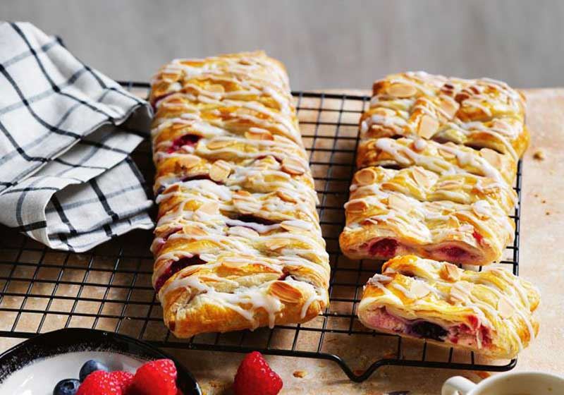 Berry and Almond Danish Braids