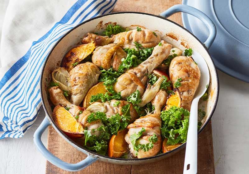Orange and Fennel Baked Chicken