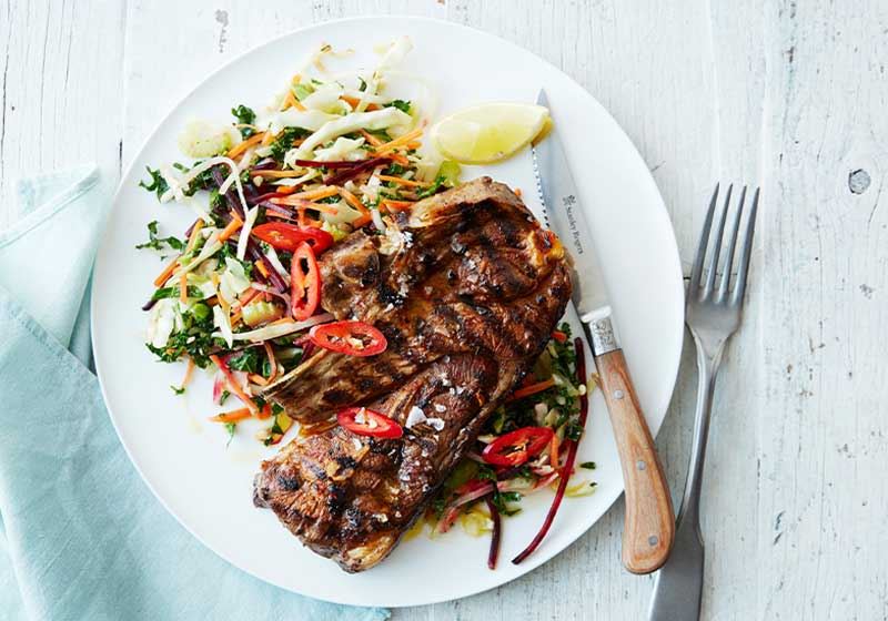Fennel and Chilli Spiced Lamb Cutlets with Superfood Vegetables