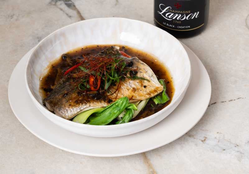 Steamed Murray Cod with Shiitake Mushrooms and Black Bean Sauce - Chef Recipe by Luke Nguyen