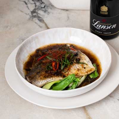 Steamed Murray Cod with Shiitake Mushrooms and Black Bean Sauce - Chef Recipe by Luke Nguyen