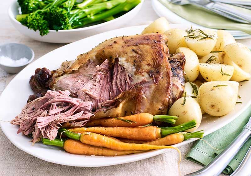 Slow-cooker Roast Lamb and Winter Vegetables