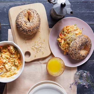 Egg Salad Bagel - Recipe by Amelia Wasiliev