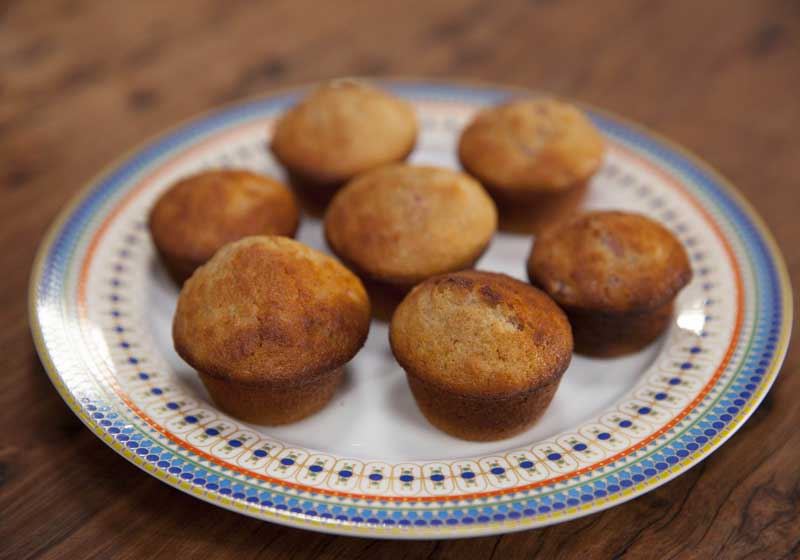 Sugar-free Rhubarb and Cashew Muffins - Chef Recipe by Zoe Bingley-Pullin