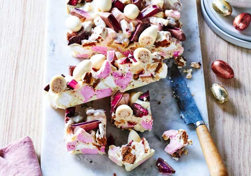 Easter Rocky Road Slice