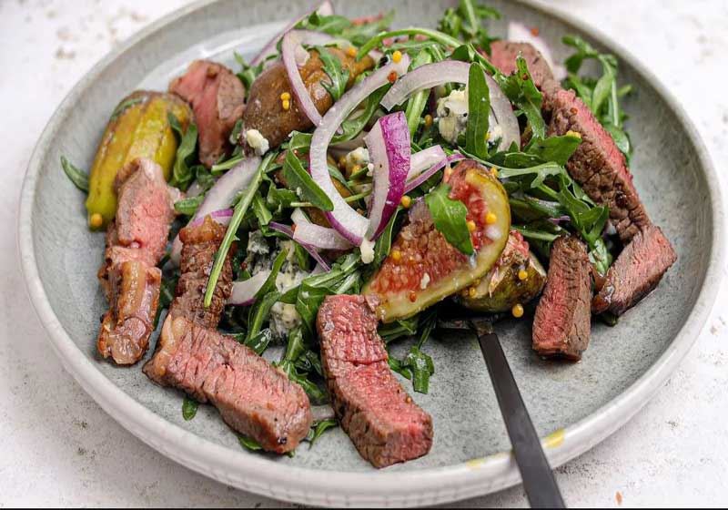 Steak, Blue Cheese and Fig Salad