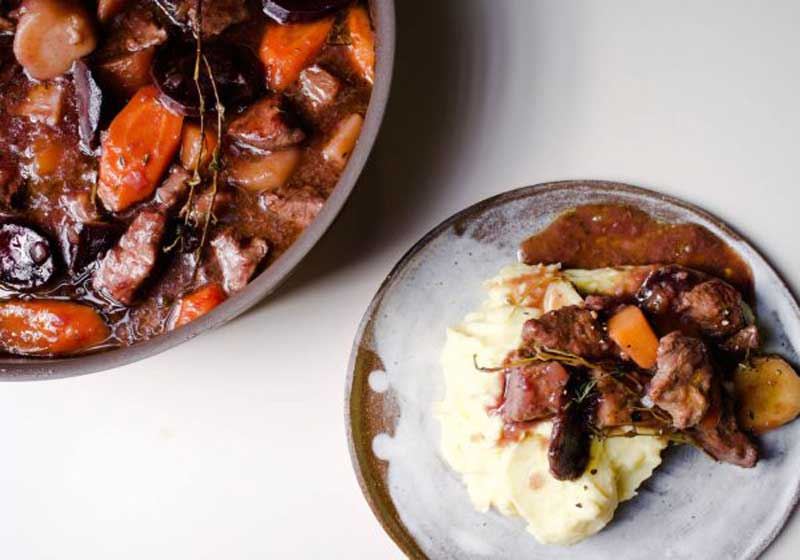 Maple Beef Casserole with Winter Root Vegetables
