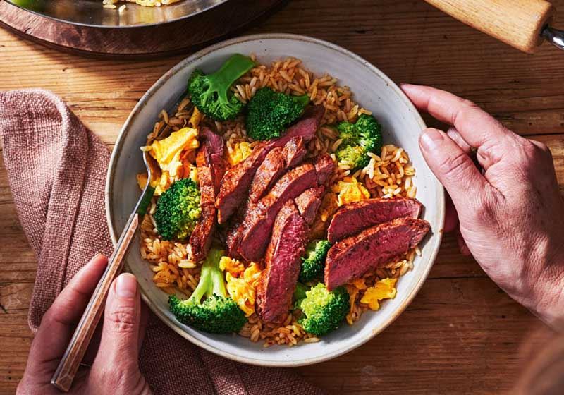 Lamb and Broccoli Fried Rice