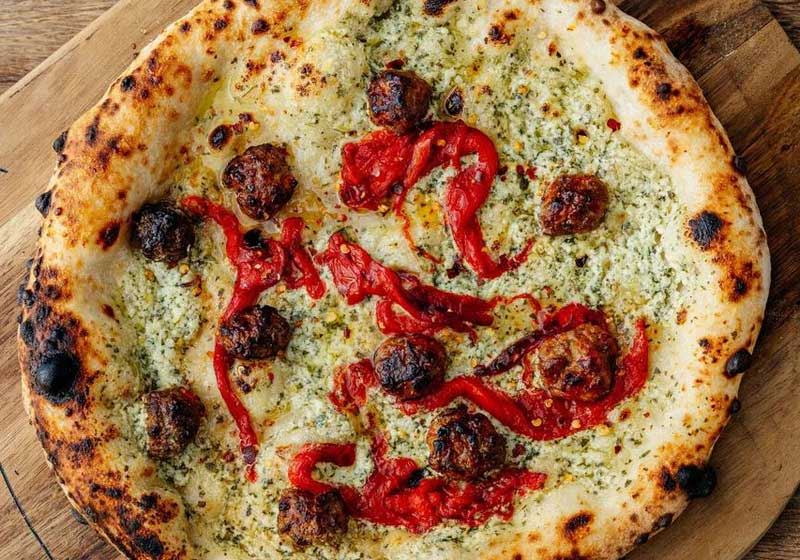 Whipped Feta and Sausage Pizza - Recipe by Thomas Bateman