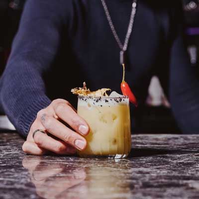 Spicy Santorini - Recipe by Ugly Baby Venue Manager Mirko Cacciola