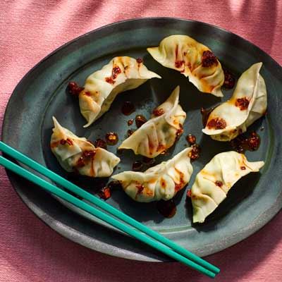Chive and Pork Belly Dumplings - Recipe by Melanie Persson