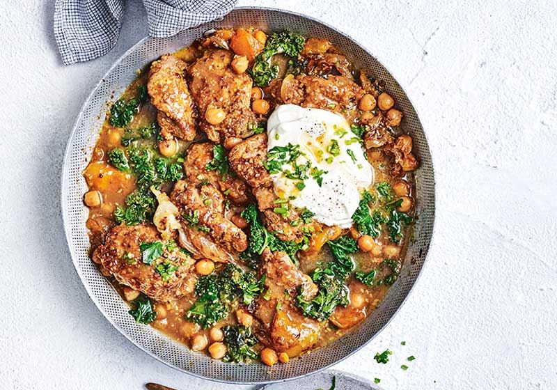Apricot Chicken and Chickpea Tagine
