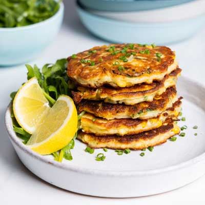 Miguel Maestre's Corn & Zucchini Fritters for Diabetes Australia