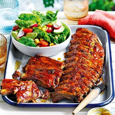 Creole Maple Bourbon Pork Ribs