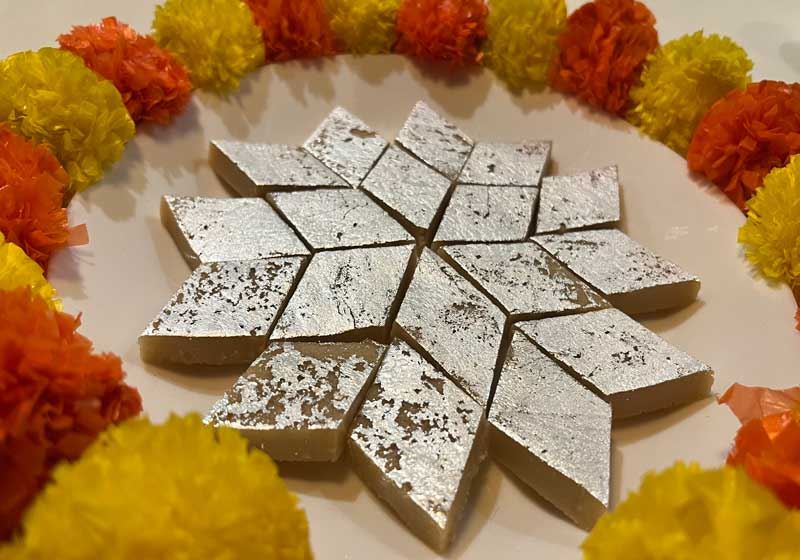 Kaju Katli (Cashew Slice) - Recipe by Maithilee Kajale