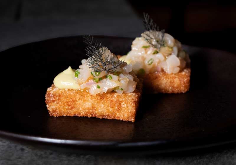 Hokkaido Scallops on Crispy Rice - Chef Recipe by Leonardo Militao