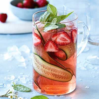 Strawberry Pimm's Jug