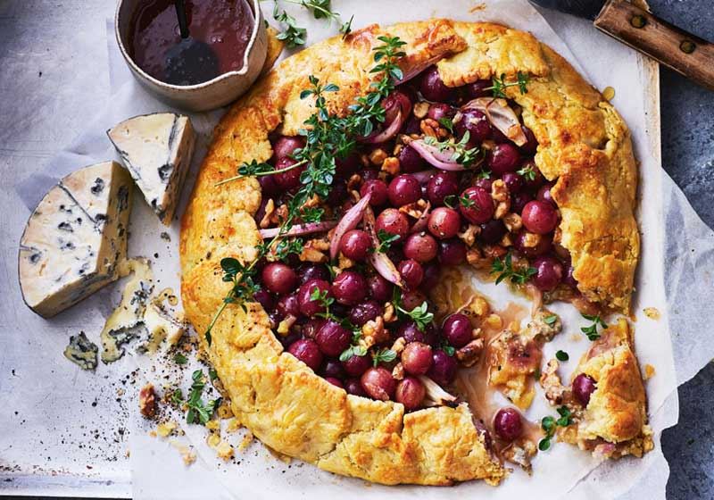 Grape and Blue Cheese Galette