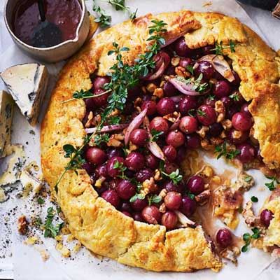 Grape and Blue Cheese Galette