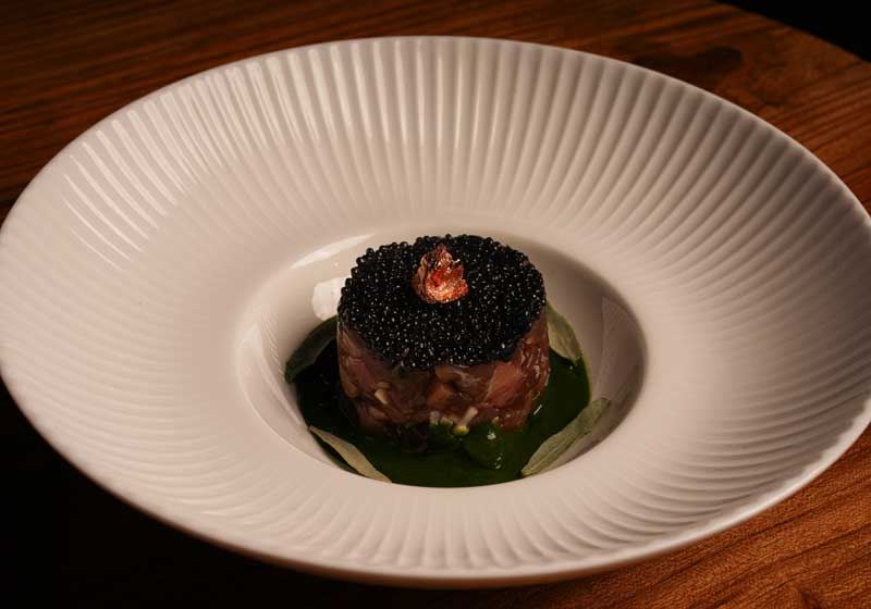 Tuna, Basil and Caviar - Chef Recipe by Jacopo Degli Esposti
