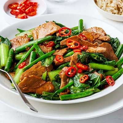 Chicken and Asian Greens Stir-fry
