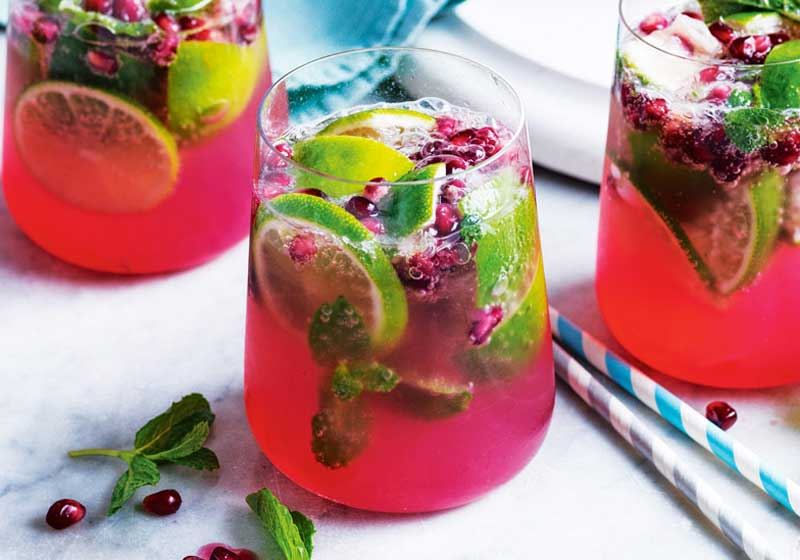 Pomegranate Gin Fizz
