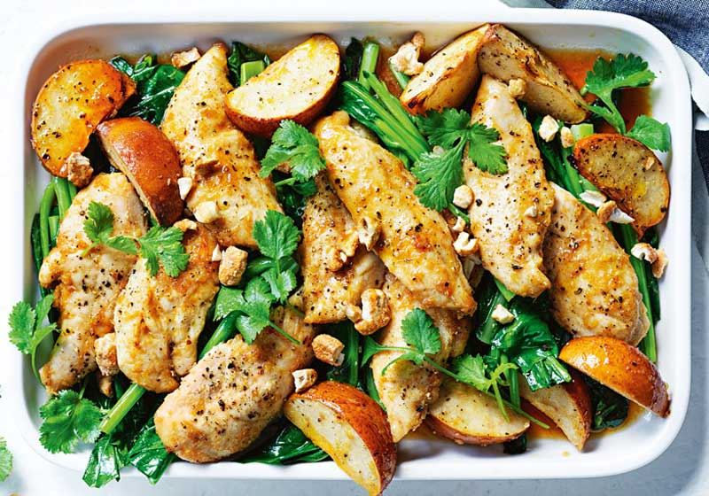 Honey and Lemongrass Chicken with Pear